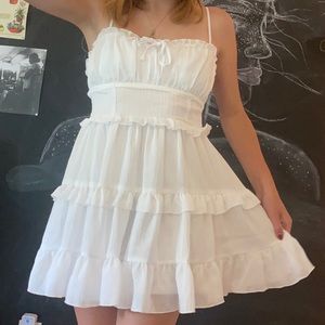 wild fable mini dress white